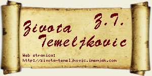 Života Temeljković vizit kartica